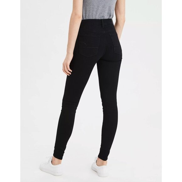 American Eagle Super High-Waisted Jegging Denim Jean - 4 X-Long - Picture 2 of 7